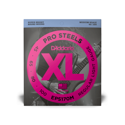 D'addario EPS170M - струны для 4 струнной бас-гитары ( 45 - 100 ) сталь D'addario EPS170M - струны для 4 струнной бас-гитары ( 45 - 100 ) сталь