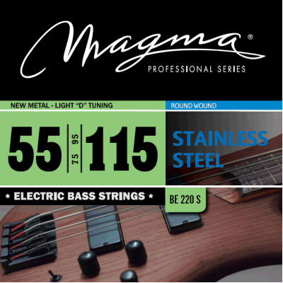 Magma Strings BE220S - Струны для бас-гитары, Серия: Stainless Steel, Калибр: 55-75-95-115, Обмотка: круглая, нержавеющая сталь, Натяжение: New Metal- Magma Strings BE220S - Струны для бас-гитары, Серия: Stainless Steel, Калибр: 55-75-95-115, Обмотка: круглая, нержавеющая сталь, Натяжение: New Metal-
