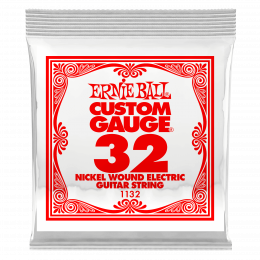 Ernie Ball 1132 струна для электро и акустических гитар. Никель, в оплётке, калибр .032 Ernie Ball 1132 струна для электро и акустических гитар. Никель, в оплётке, калибр .032