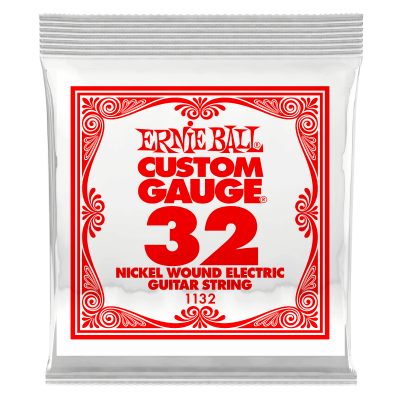 Ernie Ball 1132 струна для электро и акустических гитар. Никель, в оплётке, калибр .032 Ernie Ball 1132 струна для электро и акустических гитар. Никель, в оплётке, калибр .032