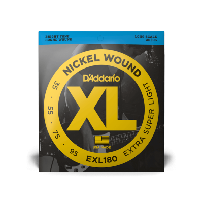 D'Addario EXL180 - комплект струн для бас-гитары 35-55-75-95 D'Addario EXL180 - комплект струн для бас-гитары 35-55-75-95