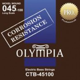 Olympia CTB45100 струны для бас-гитары с устойчивостью к коррозии, никель, (45 - 65 - 80 - 100)