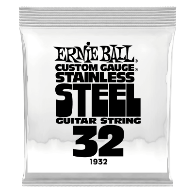 Ernie Ball 1932 струна одиночная для электрогитары, Серия Stainless Steel, Калибр: 32, Сердцевина: шестигранник; сталь, покрытая оловом, Обмотка: Ernie Ball 1932 струна одиночная для электрогитары, Серия Stainless Steel, Калибр: 32, Сердцевина: шестигранник; сталь, покрытая оловом, Обмотка: