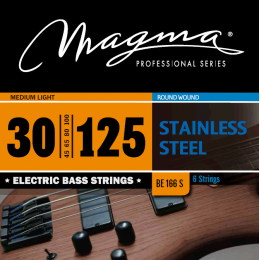 Magma Strings BE166S - Струны для 6-струнной бас-гитары 30-125, Серия: Stainless Steel, Калибр: 30-45-65-80-100-125, Обмотка: круглая, нержавеющая ста Magma Strings BE166S - Струны для 6-струнной бас-гитары 30-125, Серия: Stainless Steel, Калибр: 30-45-65-80-100-125, Обмотка: круглая, нержавеющая ста