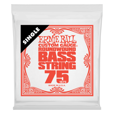 Ernie Ball 1675 струна для бас-гитар. Никель, калибр .075 Ernie Ball 1675 струна для бас-гитар. Никель, калибр .075