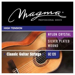 Magma Strings GC120 - Струны для классической гитары, Серия: Nylon Crystal Silver Plated Wound, Обмотка: посеребрёная, Натяжение: High Tension.