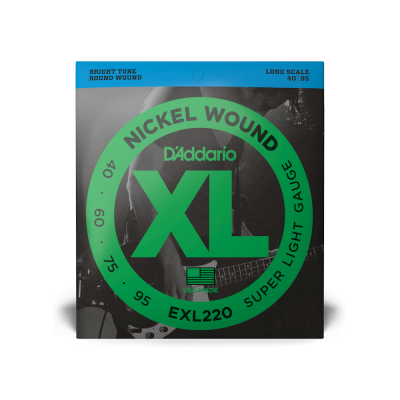 D'Addario EXL220 - комплект струн для бас-гитары 40-60-75-95 D'Addario EXL220 - комплект струн для бас-гитары 40-60-75-95