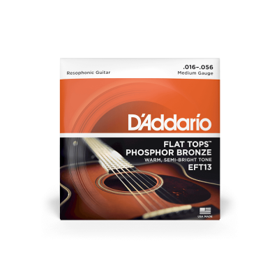 D'Addario EFT13 - комплект струн для резонаторной гитары 16-19-28-36-44-56 D'Addario EFT13 - комплект струн для резонаторной гитары 16-19-28-36-44-56