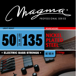 Magma Strings BE185N - Струны для 5-струнной бас-гитары, Серия: Nickel Plated Steel, Калибр: 50-70-80-100-135, Обмотка: круглая, никелированая сталь, Magma Strings BE185N - Струны для 5-струнной бас-гитары, Серия: Nickel Plated Steel, Калибр: 50-70-80-100-135, Обмотка: круглая, никелированая сталь,