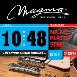 Magma Strings GE150N - Струны для электрогитары, Серия: Nickel Plated Steel, Калибр: 10-13-17-28-38-48, Обмотка: круглая, никелированая сталь, Натяжен