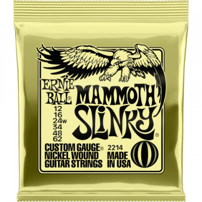 Ernie Ball 2214 струны для эл.гитары Nickel Wound Mammoth (12-16-24w-34-48-62) Ernie Ball 2214 струны для эл.гитары Nickel Wound Mammoth (12-16-24w-34-48-62)