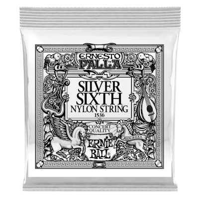 Ernie Ball 1536 6я струна для классической гитары.серебрянная оплётка калибр .042 Ernie Ball 1536 6я струна для классической гитары.серебрянная оплётка калибр .042