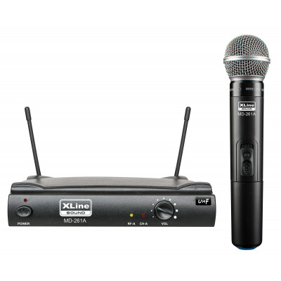 Xline MD-261A Радиосистема одноканальная с ручным передатчиком, фикс. частоты UHF 470-865мГц