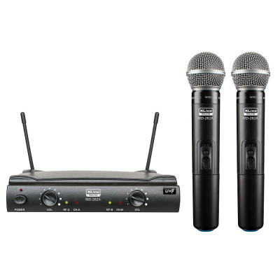 Xline MD-262A-D Радиосистема двухканальная c двумя ручными передатчиками, фикс. частота Xline MD-262A-D Радиосистема двухканальная c двумя ручными передатчиками, фикс. частота