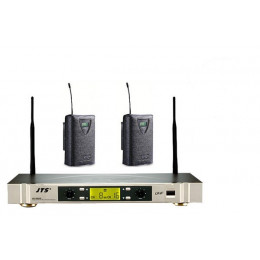 JTS US-902D/PT-920Bх2 Радиосистема двухканальная 2 UHF-передатчика поясных, 10мВт, 40-18000Гц