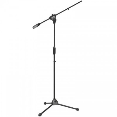 BESPECO MS11 Стойка микрофонная напольная, высота: 160см, длина наклонной части: 87см, цвет: черн