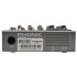 Phonic AM 85 Микшерный пульт 6-и канальный, 2 моно входа, 2 стерео, 3-х пол. экв. на кажд. (10 шт)