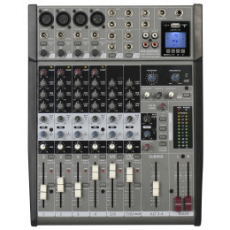 Phonic AM1204FX RW Микшерный пульт 10-и канальный, USB плеер/рекордер, USB аудиоинтерфейс, Bluetooth