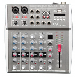 SVS Audiotechnik AM-6 DSP Микшерный пульт аналоговый, 6-канальный, 24 DSP эффекта, USB интерфейс