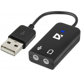Defender Audio USB - Внешняя USB звуковая карта USB - 2х3,5 мм jack, 0.1...