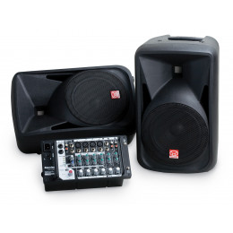 Superlux SP110 Портативный акустический комплект из двух акустических систем и микшера со встроенным