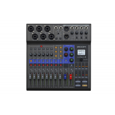 Zoom L-8 LIVETRAK — многофункциональная цифровая консоль для микширования, звукозаписи, мониторинга Zoom L-8 LIVETRAK — многофункциональная цифровая консоль для микширования, звукозаписи, мониторинга