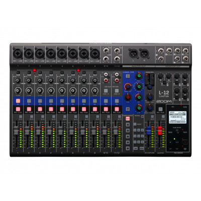 Zoom L-12 LIVETRAK — многофункциональная цифровая консоль для микширования, звукозаписи, мониторинга Zoom L-12 LIVETRAK — многофункциональная цифровая консоль для микширования, звукозаписи, мониторинга