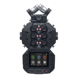 Zoom H8 ручной рекордер/12 дорожек/Сменные микрофоны/Цветной сенсорный дисплей/XY-стереомикрофон в комплекте