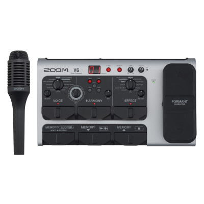 Zoom V6 Вокальный процессор. Микрофон и сетевой адаптер в комплекте Zoom V6 Вокальный процессор. Микрофон и сетевой адаптер в комплекте