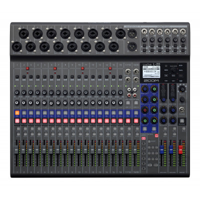 Zoom L-20 LIVETRAK — многофункциональная цифровая консоль для микширования, звукозаписи, мониторинга Zoom L-20 LIVETRAK — многофункциональная цифровая консоль для микширования, звукозаписи, мониторинга