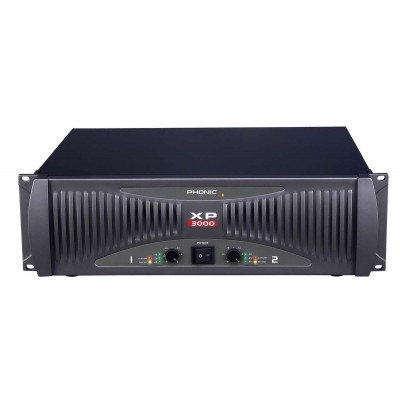 Phonic XP 3000 Усилитель мощности, 2х600Вт/8Ом, 2х1100Вт/4Ом, 1400Вт/2Ом, 2U, вход: 2х XLR/Jack 6.3