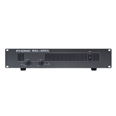 Phonic MAX 1500 Усилитель мощности, 2х450Вт/4Ом (900Вт/8Ом bridge), 2U, вход: 2х XLR/Jack 6.3 Phonic MAX 1500 Усилитель мощности, 2х450Вт/4Ом (900Вт/8Ом bridge), 2U, вход: 2х XLR/Jack 6.3